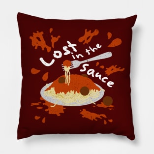 Lost in the Spaghetti Sauce Pillow