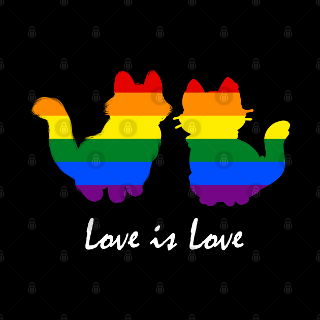 Love is Love - Cat by InfiniTee Design