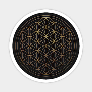 Golden Flower of Life Magnet