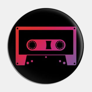 Red Cassette tape Pin