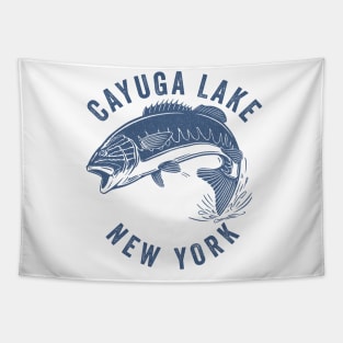 Cayuga Lake New York Fishing Tapestry