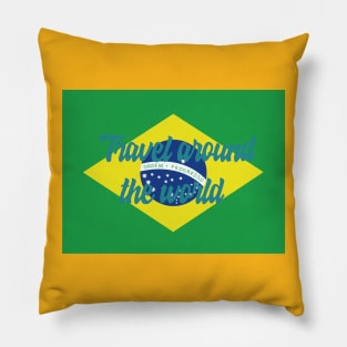 Travel Around the World - Brazil Pillow