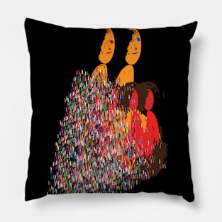 Family Colorful design Pillow