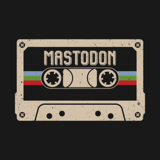 Personalized Mastodon Name Birthday Vintage Cassette Tape T-Shirt
