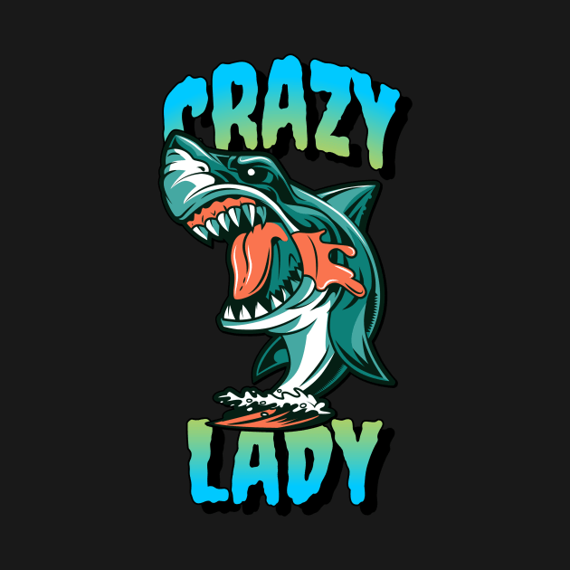 Crazy Shark Lady by JaunzemsR