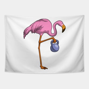 Flamingo Fitness Sports Tapestry