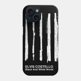 Black And White World / Minimalist Graphic Artwork Design Phone Case