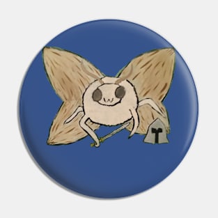 Knight Moth Pin