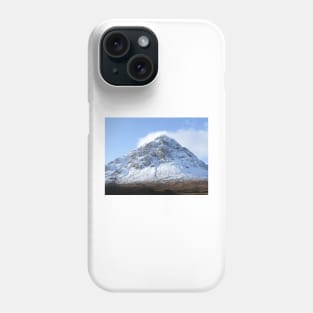 Etive Mor in the snow Phone Case