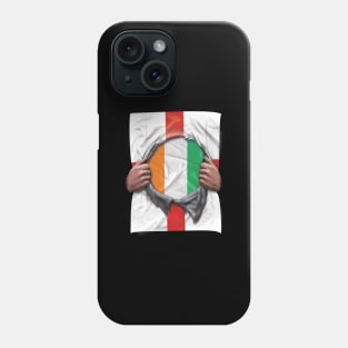 Ivory Coast Flag English Flag Ripped - Gift for Ivorian From Ivory Coast Phone Case