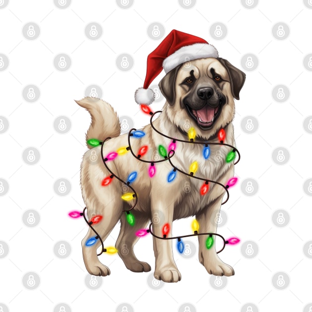 Christmas Anatolian Shepherd by Chromatic Fusion Studio