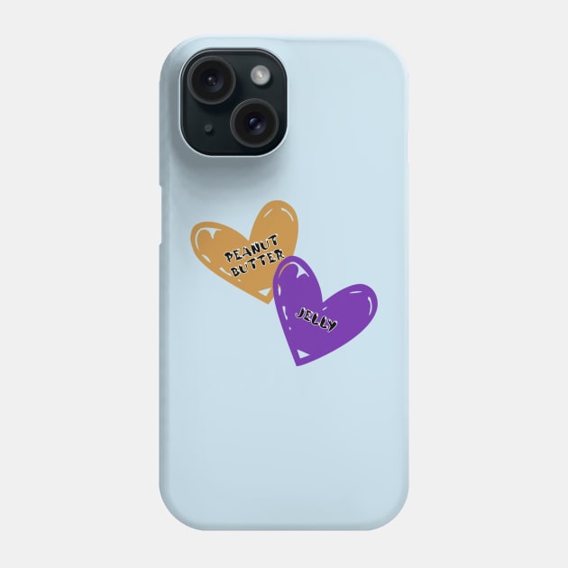 Peanut Butter and Jelly #PB and J Phone Case by radiogalaxy