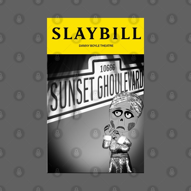 Broadway Zombie Sunset Ghoulevard Slaybill by jrbactor