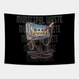 Municipal Waste Cassette Tapestry