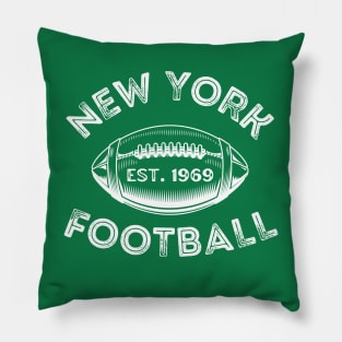 New York Football Jets Vintage Style Pillow