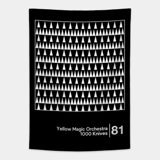 Yellow Magic Orchestra - 1000 Knives / Minimal Style Graphic Artwork Design Tapestry