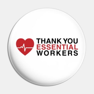 Thank You Essential Workers Pin