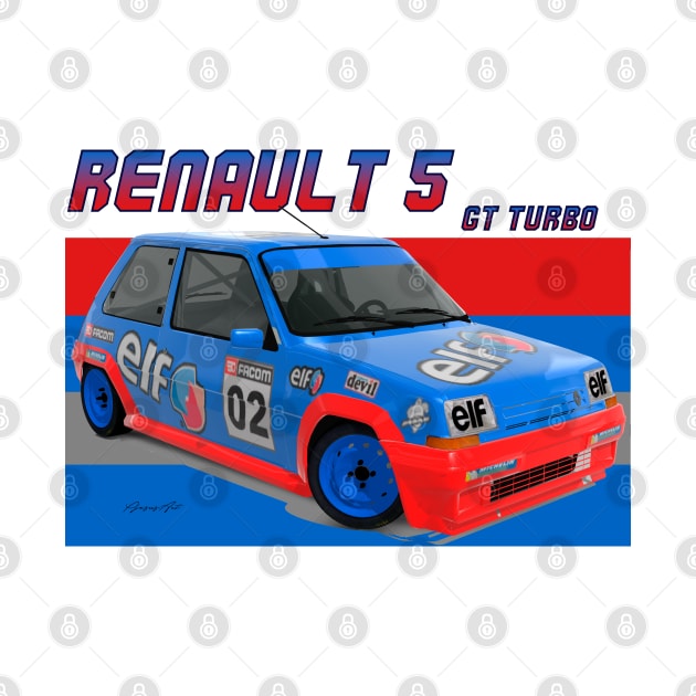 Renault 5 GT Turbo by PjesusArt