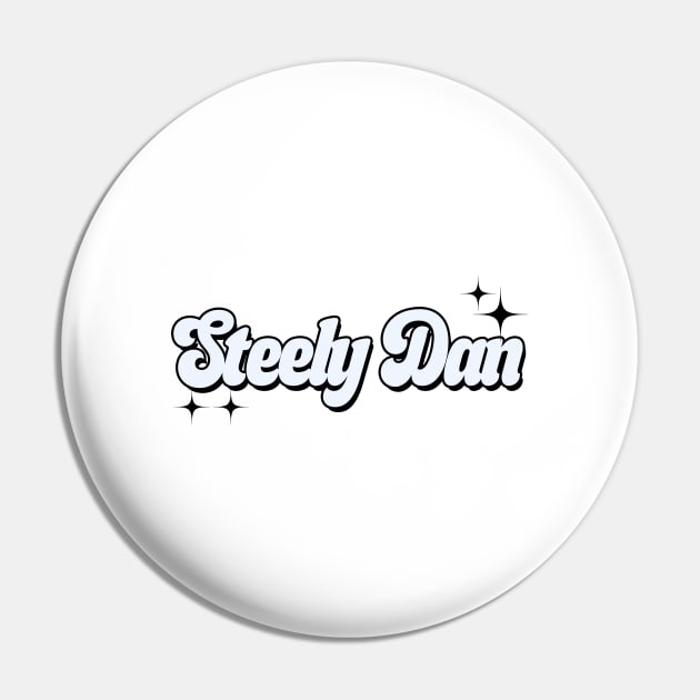 Steely Dan  Retro Yacht Rock Fan Design Pin by Kinanti art