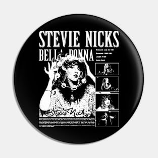 Stevie Nicks Vintage Rock Music 2023 Tour Live in Concert Pin