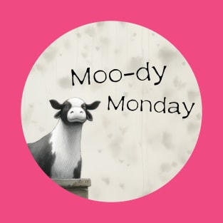 Cow Moo-dy Monday T-Shirt