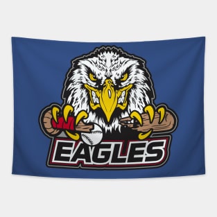 Eagles Baseball Logo Tapestry