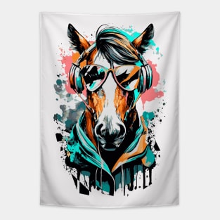 Cute Horse - Horse Riding - Funny Horse Tapestry