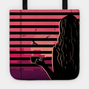 Coffee Lover Sunset Gazing Tote