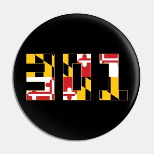 301 Maryland Flag Pin