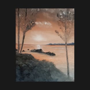 Evening glow oil painting  by artist Tabitha kremesec T-Shirt