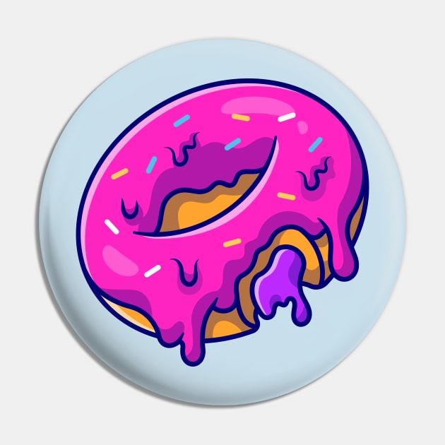 Floating Doughnut Cartoon Pin by Catalyst Labs