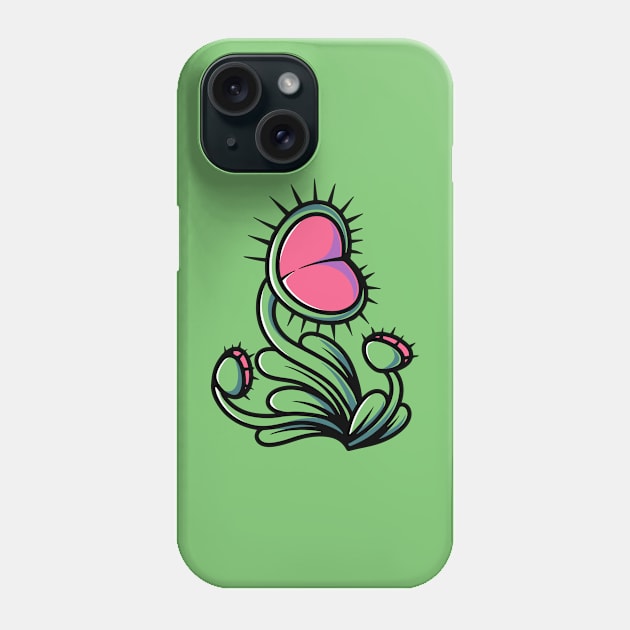 Beautiful venus flytrap Phone Case by Cubbone