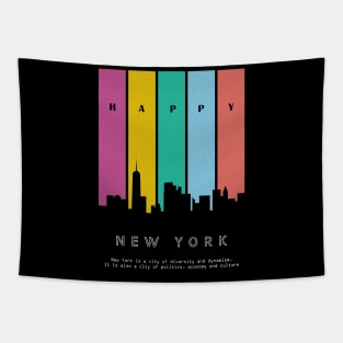 cityscape of new york Tapestry