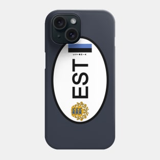 Estonia car country code Phone Case