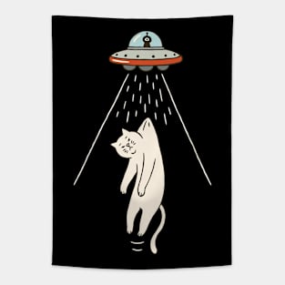 Cat vs Alien Tapestry