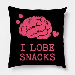 I Lobe Snacks Pillow