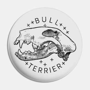 Skull of bull terrier Pin