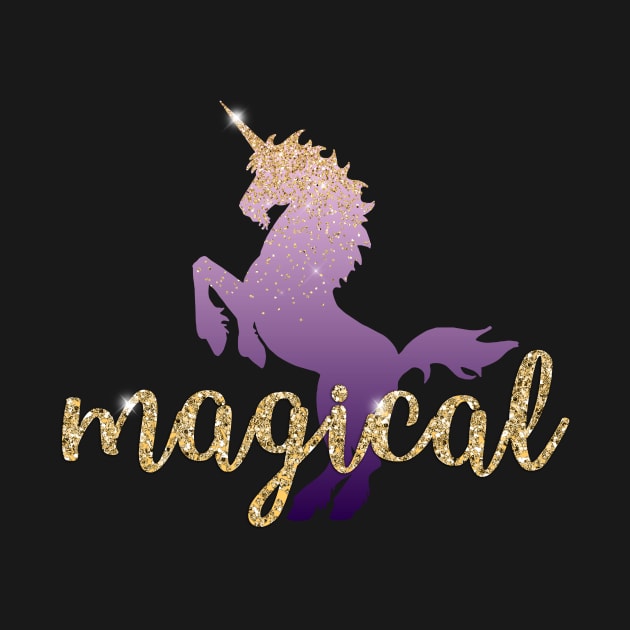 MAGICAL Purple Unicorn by ferinefire
