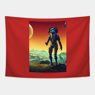 No Mans Sky - Traveler Greetings Tapestry