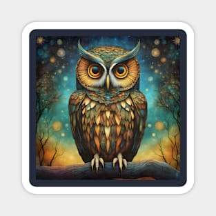 Mystical Owl Magnet