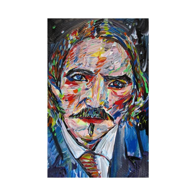 ROBERT LOUIS STEVENSON acrylic portrait by lautir