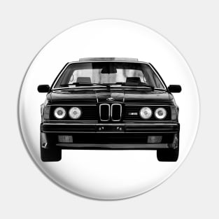 BMW M6 (1987–1989)  Cars Form Black Design Pin