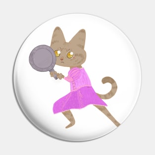 Pink princess cat Pin