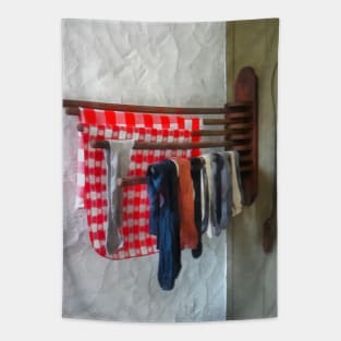 Housekeepers - Stocking Hanging to Dry Tapestry