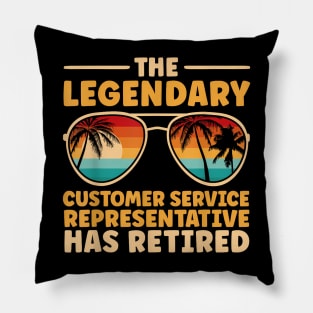 Retired Customer Service Representative Retirement Pillow