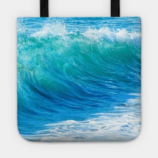 SCENERY 02 - Splash Of Blue Ocean Waves Tote