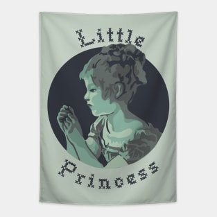 A Little Princess Portrait and  Quote Tapestry