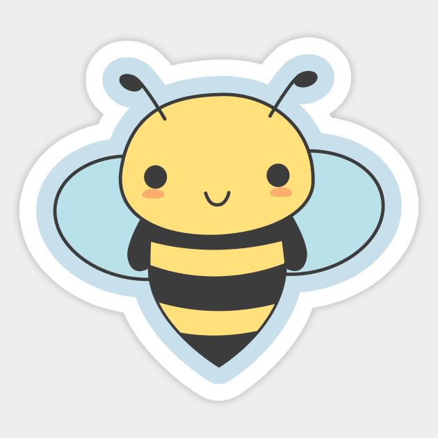 Cute & Kawaii Bee T-Shirt - Bee - Sticker