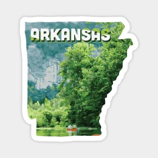 ARKANSAS state design / Arkansas lover Magnet