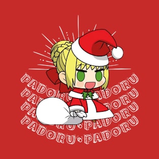 PADORU CHIBI ANIME GIRL FOR MERRY CHRISTMAS T-Shirt